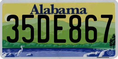 AL license plate 35DE867