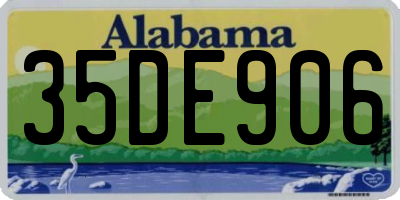 AL license plate 35DE906