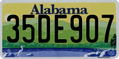 AL license plate 35DE907