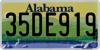 AL license plate 35DE919