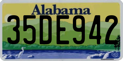 AL license plate 35DE942