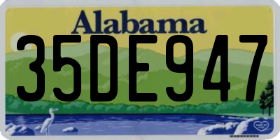 AL license plate 35DE947