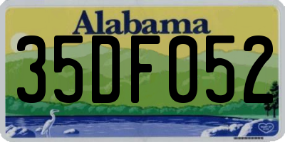AL license plate 35DF052