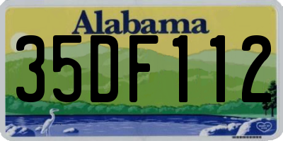 AL license plate 35DF112