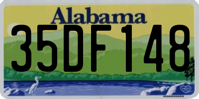 AL license plate 35DF148
