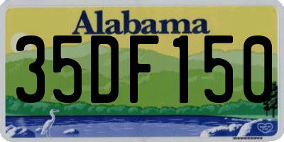 AL license plate 35DF150
