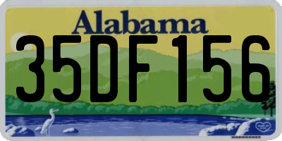 AL license plate 35DF156