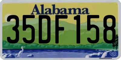 AL license plate 35DF158