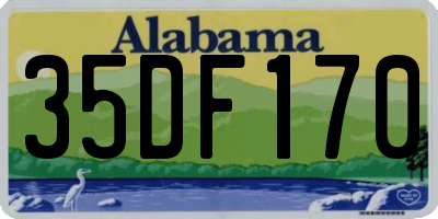 AL license plate 35DF170