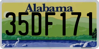AL license plate 35DF171
