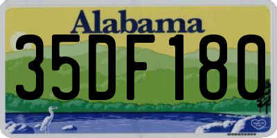 AL license plate 35DF180