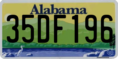 AL license plate 35DF196
