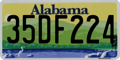 AL license plate 35DF224