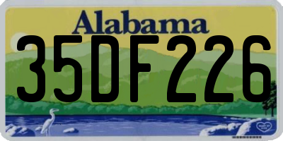 AL license plate 35DF226