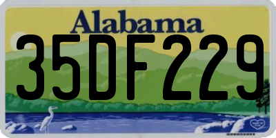 AL license plate 35DF229