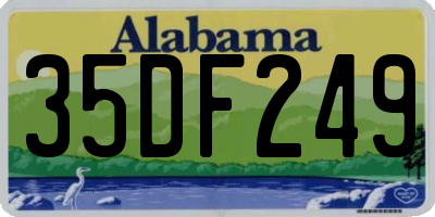 AL license plate 35DF249