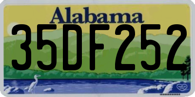 AL license plate 35DF252