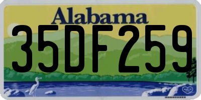 AL license plate 35DF259