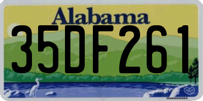 AL license plate 35DF261