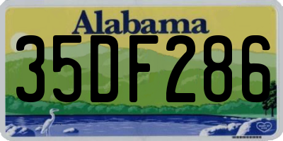 AL license plate 35DF286