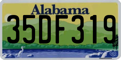 AL license plate 35DF319