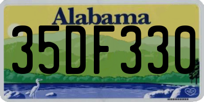 AL license plate 35DF330