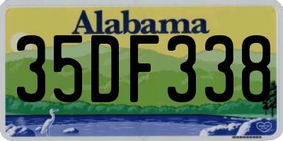 AL license plate 35DF338