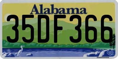 AL license plate 35DF366