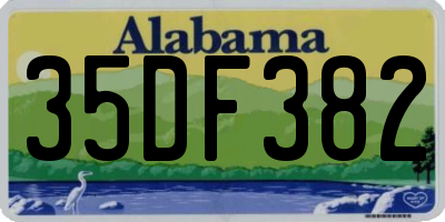 AL license plate 35DF382