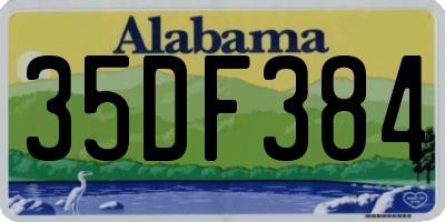 AL license plate 35DF384