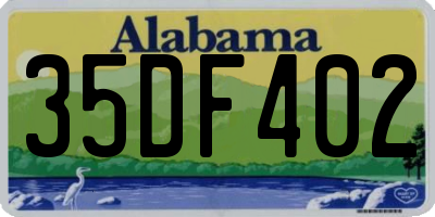 AL license plate 35DF402