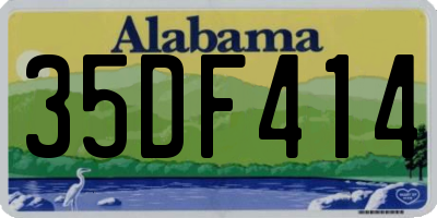 AL license plate 35DF414
