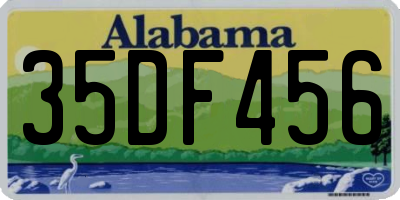 AL license plate 35DF456