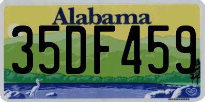 AL license plate 35DF459