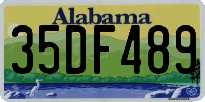 AL license plate 35DF489