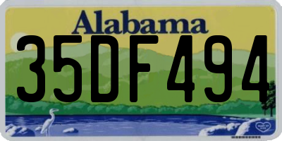 AL license plate 35DF494