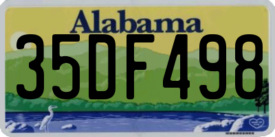 AL license plate 35DF498