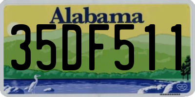 AL license plate 35DF511