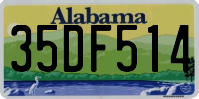 AL license plate 35DF514