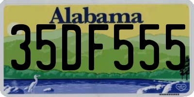 AL license plate 35DF555