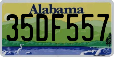AL license plate 35DF557