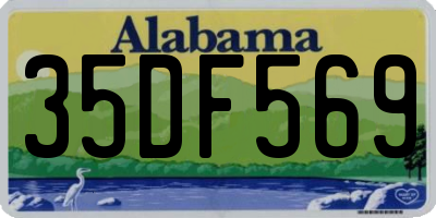 AL license plate 35DF569
