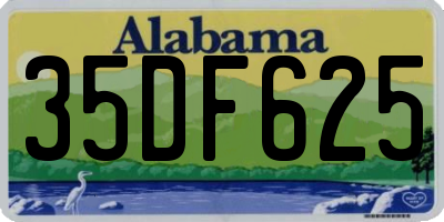 AL license plate 35DF625