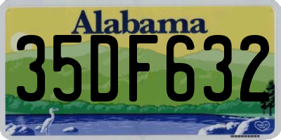 AL license plate 35DF632