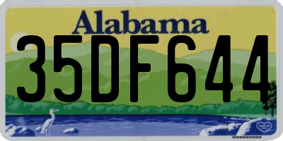 AL license plate 35DF644