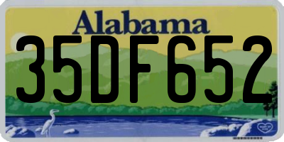 AL license plate 35DF652