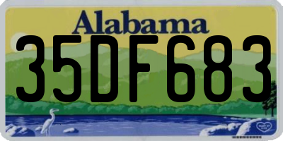 AL license plate 35DF683