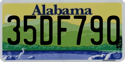 AL license plate 35DF790