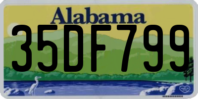 AL license plate 35DF799