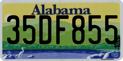 AL license plate 35DF855
